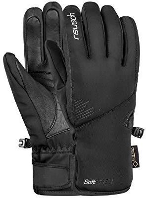 Reusch Damskie rękawice Pauline GTX czarne/srebrne, 7,5