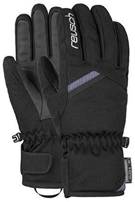 Reusch Damskie rękawiczki Coral R-TEX XT czarne/denim niebieskie, 7,5