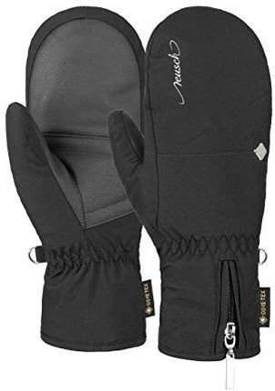 Reusch Damskie rękawiczki Selina GTX Mitten, czarne/srebrne, 7,5