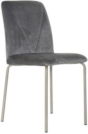 Dkd Home Decor Krzesło Do Jadalni Szary Metal Poliester (44X46X90 Cm) 573980