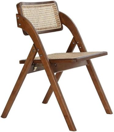 Dkd Home Decor Krzesło Do Jadalni Ceimnobrązowy Rattan Vintage Wiąz (45X45X79 Cm) 573987