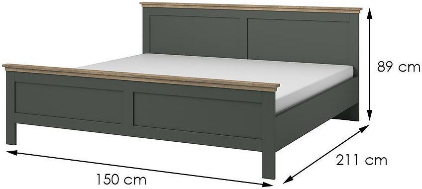 Merkury Market Łóżko Evora 140 200 24Z Rju 30 Zielony Mr ...