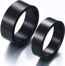 Steelova Obrączki czarne stal 136L wysoki połysk 6mm 8mm