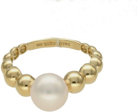 Dall’Acqua Złoty pierścionek z perłą Dall'Acqua