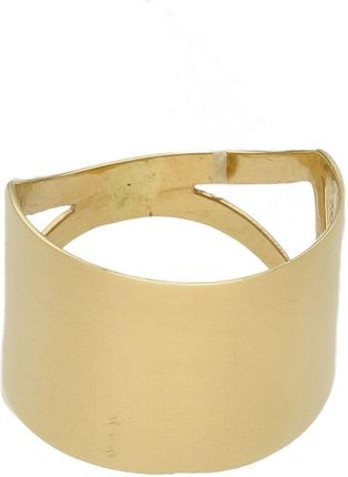 Dall’Acqua Złoty pierścionek damski 585 szeroka obrączka