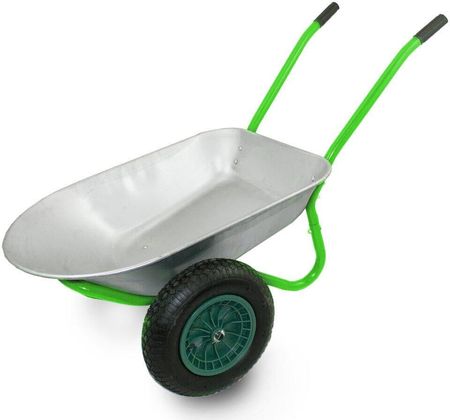 Bituxx® Dwukołowy Wózek Ogrodowy Taczka Do Ogrodu 100L Mocna Jasnozielona 