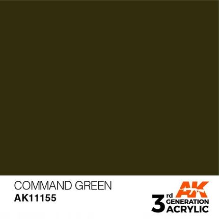 Ak Interactive 11155 Farba akrylowa Command Green