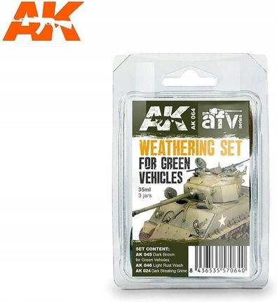 AK Interactive 064 - Weathering Set for Green Vehicles