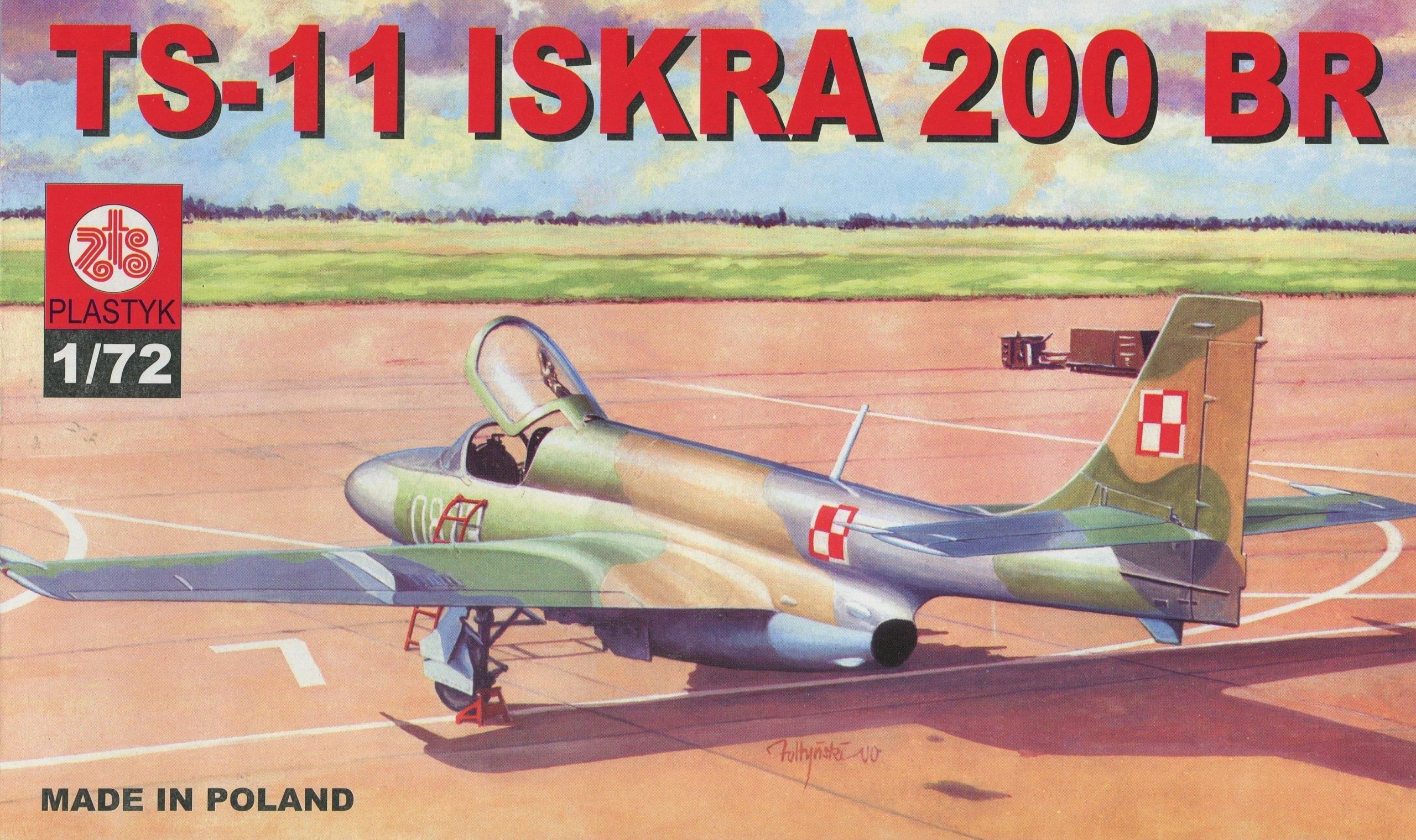 Maquette D'avion De Chasse Iskra TS-11 PZL-Mielec 1:72 - Kit Plastique à Peindre, Thème Guerre, Neuf Sous Boîte
