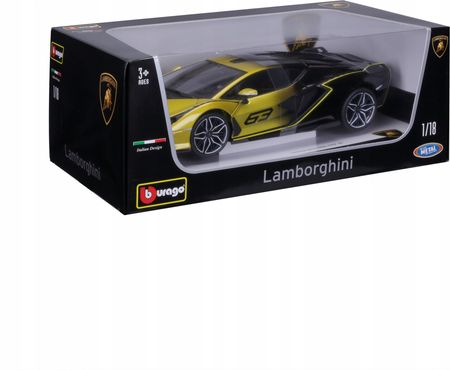 Lamborghini Sian Fkp 37 Yellow Fade 1:18 Bburago