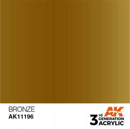 Ak Interactive 11196 Farba akrylowa Bronze 17ml