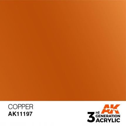 Ak Interactive 11197 Farba akrylowa Copper 17ml