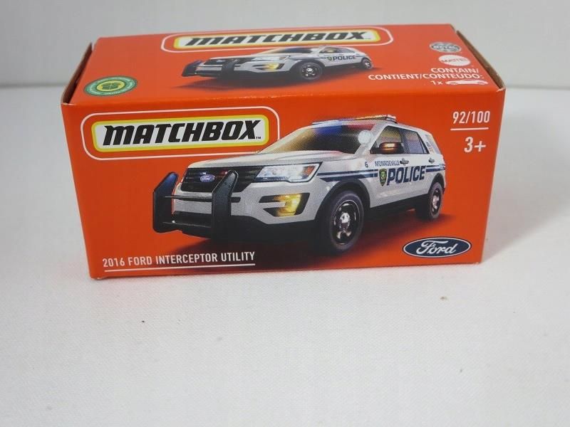 MATCHBOX - FORD INTERCEPTOR UTILITY POLICE CAR 2016