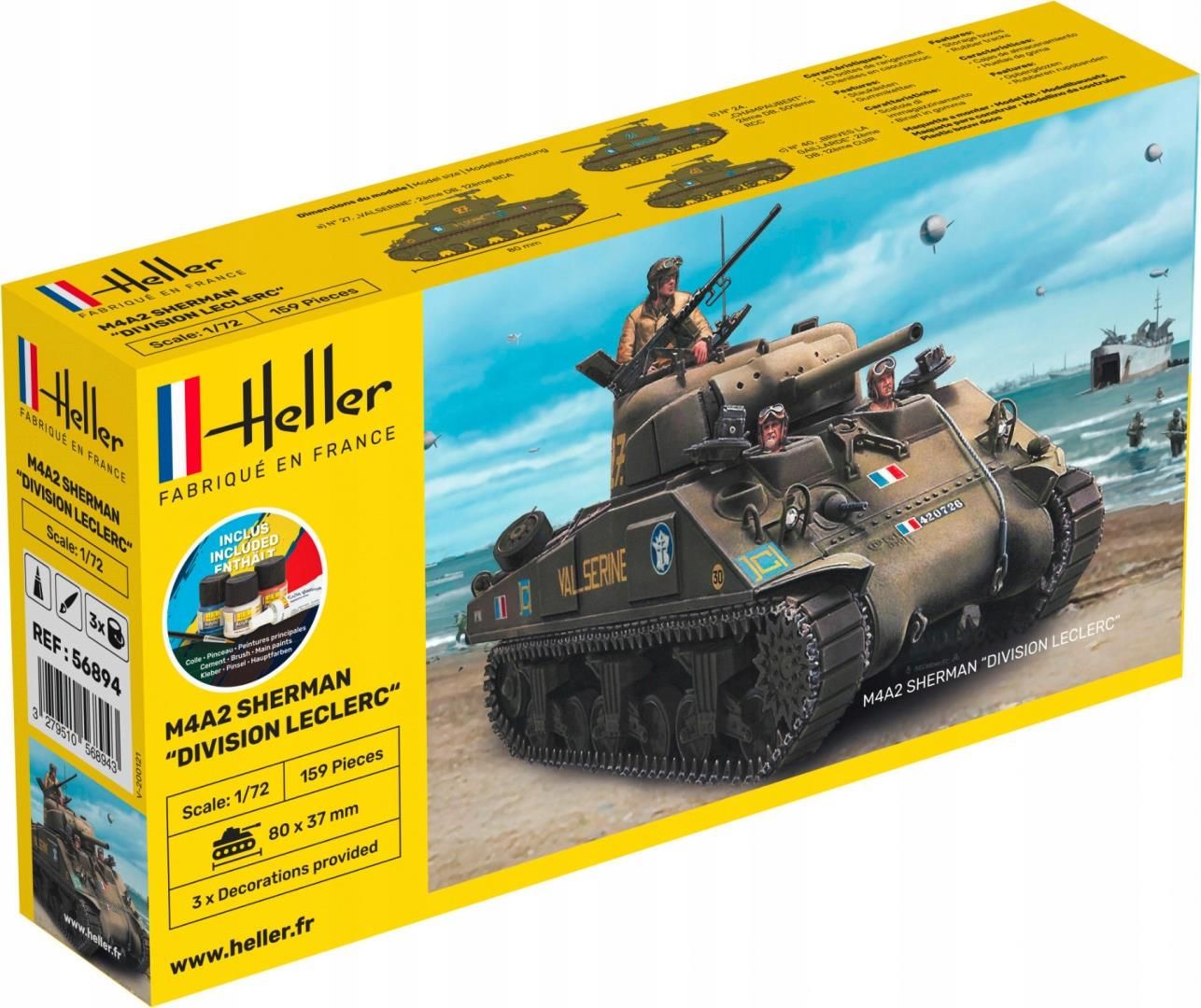 Heller Starter Set M4 Sherman Division LeClerc - Ceny i opinie - Ceneo.pl