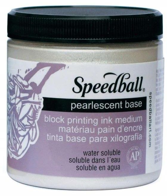 Speedball Water-Soluble Block Printing Ink Pearlescent Base