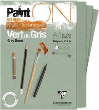Zdjęcie Clairefontaine blok Paint Grey Green A4 30ark 250g - Pobiedziska