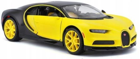 Model Kompozytowy Bugatti Chiron Żółto-czarny 1/24