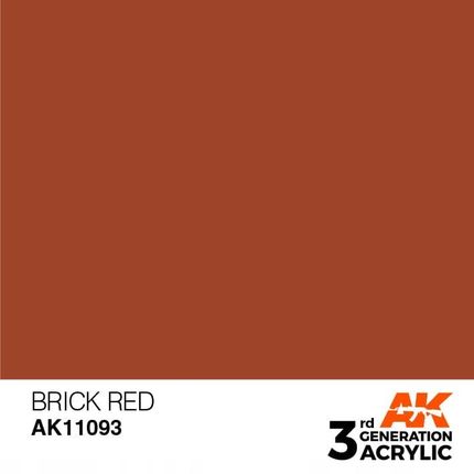 Ak Interactive 11093 Farba akrylowa Brick Red 17ml