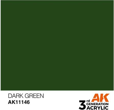Farba akrylowa Dark green AK11146 Interactive