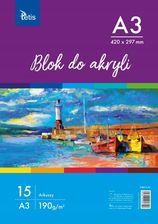 Zdjęcie Blok Do Akryli KB012-A3, 190 g/m2, 15 Arkuszy - Żarów