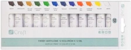 Farby akrylowe Zestaw x 12 ml DPFA-100
