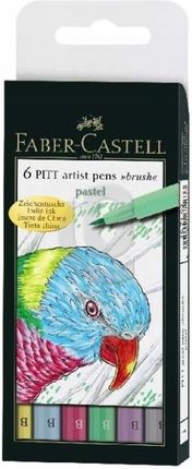 Pisaki artist pens brush, pastelowe (1