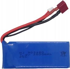 Akumulator 2500 Mah 7,4 V Bateria Lipol 2S T-plug