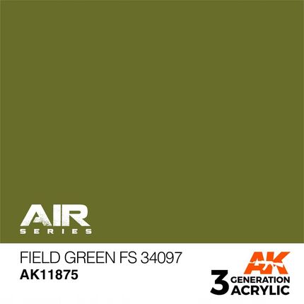 Ak Interactive 11875 Farba akrylowa Field Green