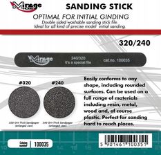 Zdjęcie Mirage 100035 Sanding Stick x2 Grit #320& #240 - Mińsk Mazowiecki