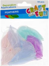 Zdjęcie Piórka 4-5cm pastelowe 50szt Craft with Fun - Radlin