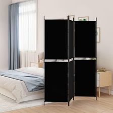 Zdjęcie Vidaxl Parawan 3 Panelowy Czarny 150X180cm Tkanina (350213) - Gdynia