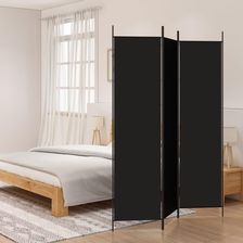 Zdjęcie vidaXL Parawan 3 Panelowy Czarny 150X200cm Tkanina (350181) - Gdynia