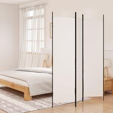 Zdjęcie vidaXL Parawan 3 Panelowy Biały,150X200cm Tkanina (350178) - Reda