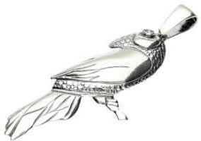 Polcarat Design Srebrny Wisiorek Z Kryształem Swarovskiego Tukan W 1249 