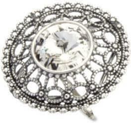 Polcarat Design Srebrny Pierścionek Z Kryształami Swarovskiego Pk 1719 