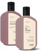 Resibo Deep Cleansing Shampoo + Regenerating Conditioner Zestaw Oczyszczający Szampon 250 Ml + Odżywka Regenerująca 250 Ml
