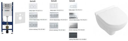 Villeroy&Boch VilleroyBoch Geberit Duofix Delta + O.novo Compact Directflush 111170001KPL+5688HR01