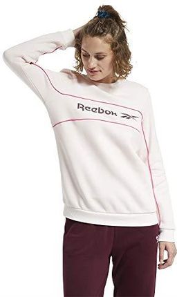 Reebok Damska bluza Cl F Linear Crew wielokolorowa jasnoróżowy (Glapnk) XXS