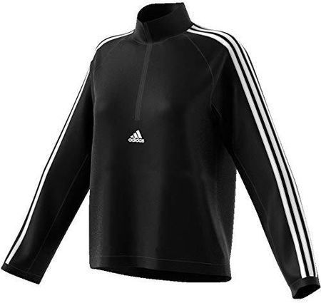 adidas Bluza damska WVN 3S 1/2 z zamkiem błyskawicznym, negro/blanco, XS