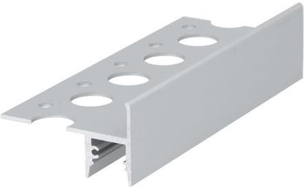 Profil aluminiowy schodowy LED UP-TILE10 anodowany z kloszem - 2mb