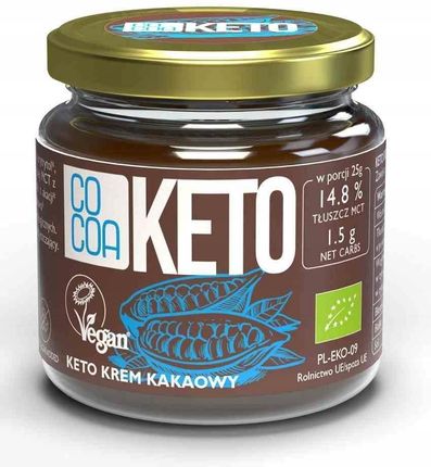 Cocoa Krem Kakaowy Keto Bez Dodatku Cukru Bio 200g