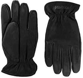 Marmot Męskie rękawice Basic Work Glove, wyściełane rękawice skórzane, wytrzymałe rękawice robocze, z szybkoschnącą podszewką, czarne, M