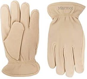 Marmot Męskie rękawice Basic Work Glove, wyściełane rękawice skórzane, wytrzymałe rękawice robocze, z szybkoschnącą wyściółką wewnętrzną, tan, XS