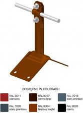 Zdjęcie An-Kom Uchwyt Dachowo-Szczytowy H 12cm Z-Śruba /La/ Typ An-11C/La/-N C462752 - Chełmek