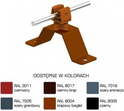 Zdjęcie An-Kom Uchwyt Przykręcany H 3,5cm Z-Zatrzask /La/ Brązowy Typ An-11Wn/La/ C462180 - Chełmek