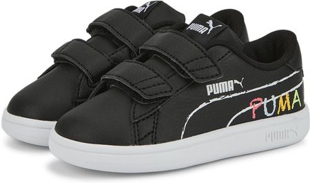 BUTY SPORTOWE DZIECIĘCE PUMA SMASH V2 HOME SCHOOL V INF CZARNE 38620101