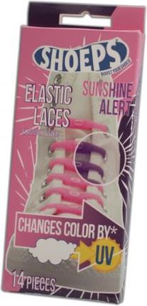 Shoeps Zmieniające Kolor Sznurowadła Elastyczne Różowo-Fioletowe