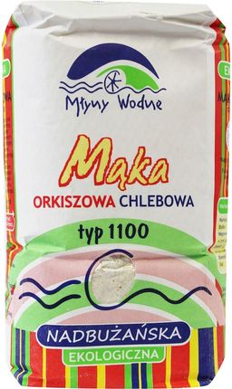 Młyny Wodne Eko Oaza Mąki Mąka Orkiszowa Chlebowa Nadbużańska Typ 1100 Bio 1kg