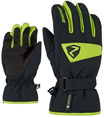 Ziener Lego GTX Glove Junior dziecięce rękawice narciarskie/do sportów zimowych, wodoszczelne, oddychające, limonkowo-zielone, 3