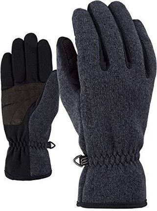 Ziener LIMAGIOS JUNIOR glove multisport rękawiczki rekreacyjne/funkcyjne/outdoorowe | oddychające, dzianinowe, czarne (black melange), 6,5